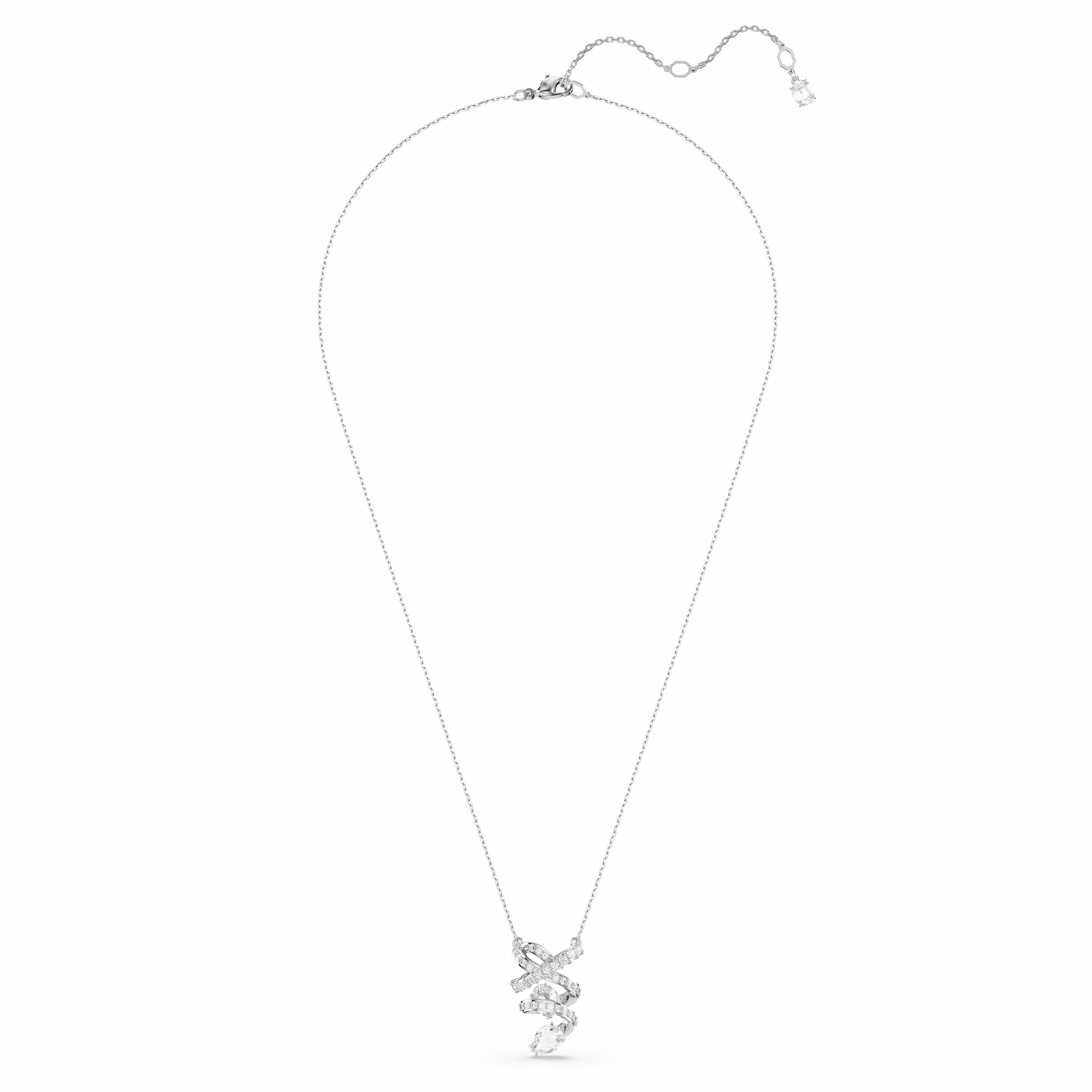 Swarovski Hyperbola Pendant Mixed Cuts White Rhodium Plated