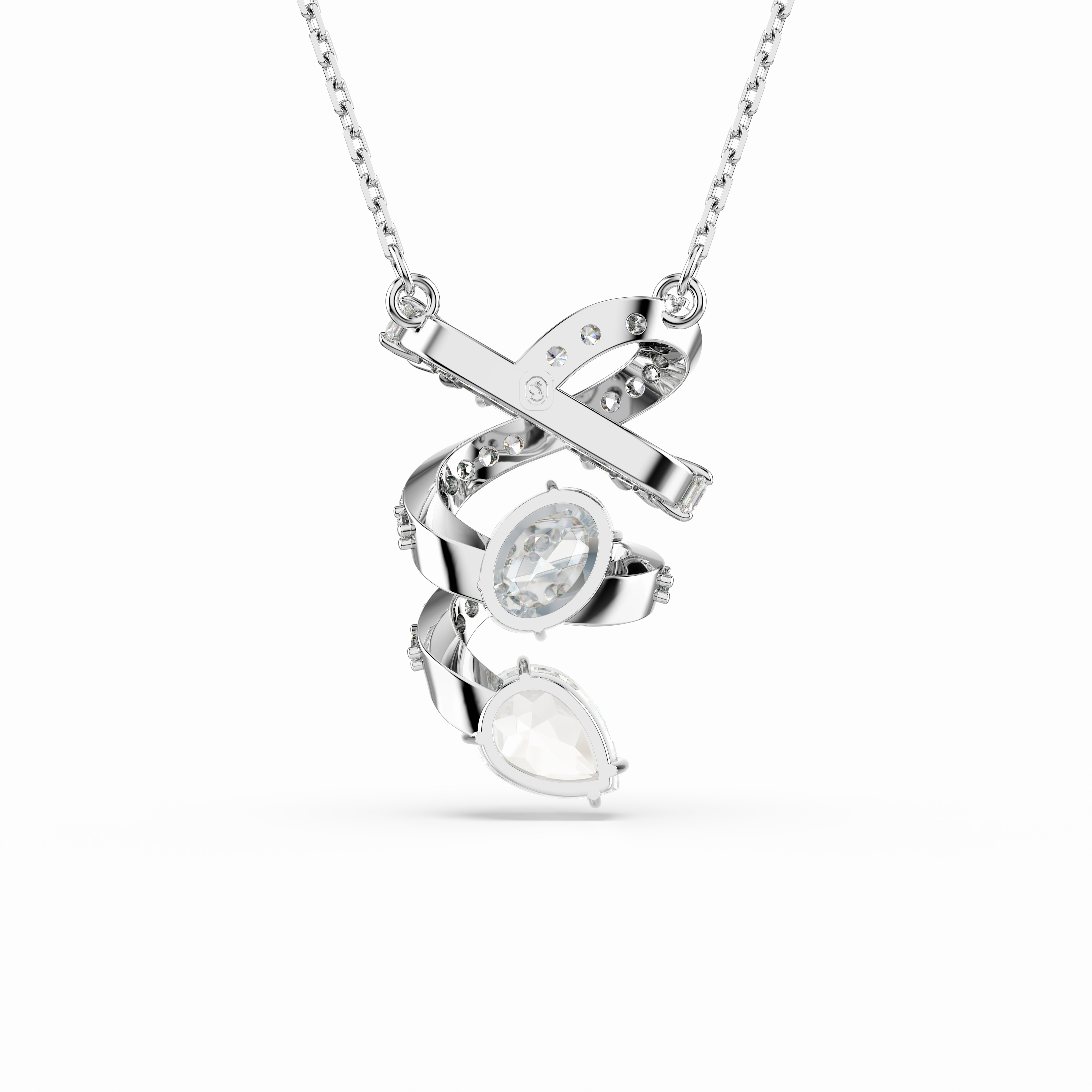 Swarovski Hyperbola Pendant Mixed Cuts White Rhodium Plated