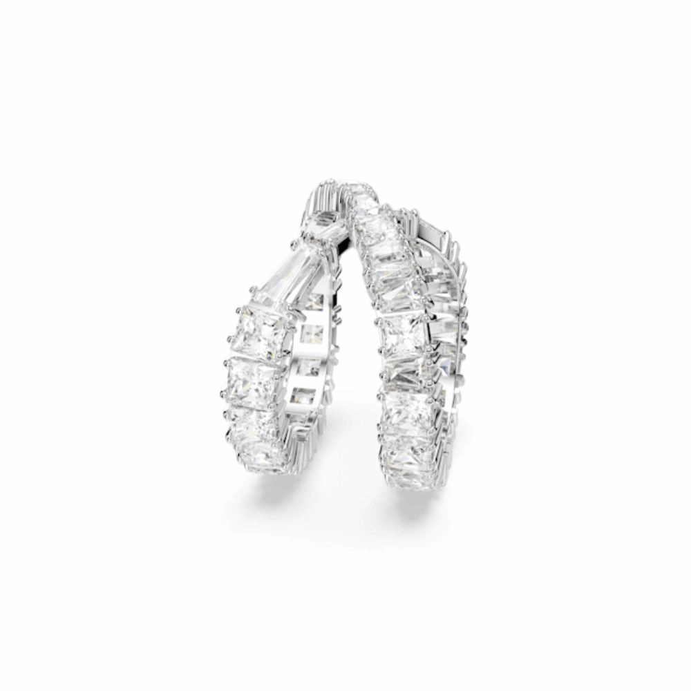 Swarovski Hyperbola Ring Infinity, White, Silver-tone finish