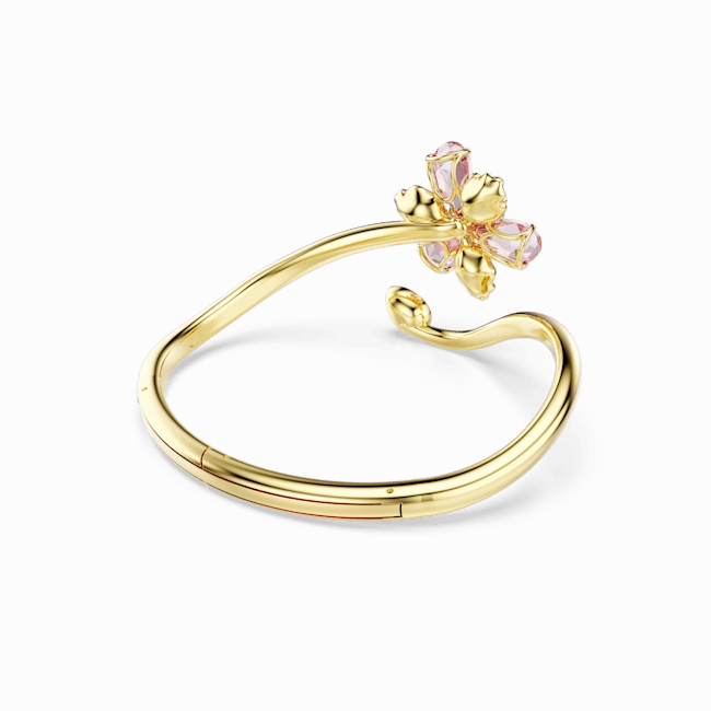 Swarovski Idyllia Bangle Mixed Cuts Flower Multicolored Gold-Tone Plated