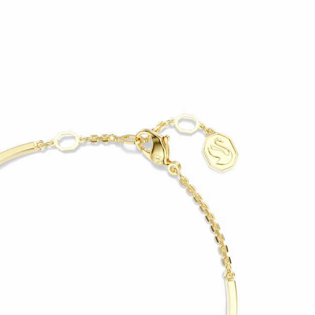 Swarovski Idyllia Bangle Mixed Cuts Shell Green Gold-Tone Plated