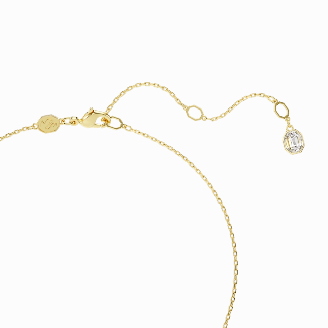 Swarovski Idyllia pendant Mixed cuts Flower Blue Gold-tone plated
