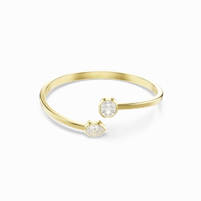 Swarovski Imber Bangle Mixed Cuts White Gold-Tone Plated fashion-jewelry  