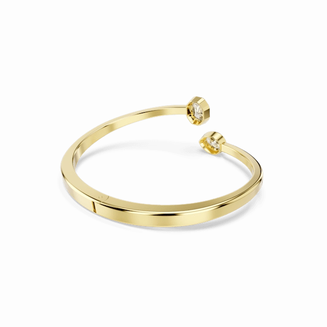 Swarovski Imber Bangle Mixed Cuts White Gold-Tone Plated