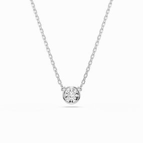 Swarovski Imber necklace pendant Round cut, White, Rhodium plated fashion-jewelry  