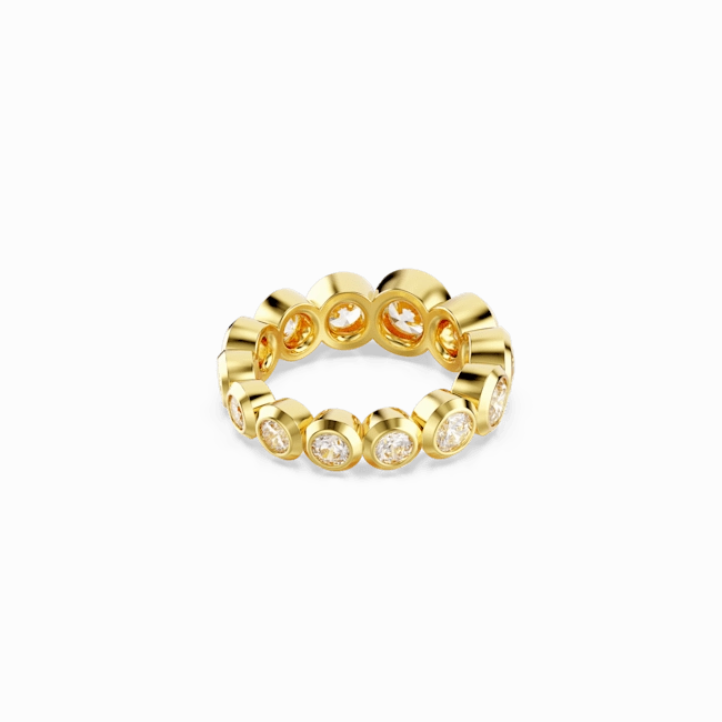 Swarovski Imber Ring Mixed round cuts White Gold-tone plated