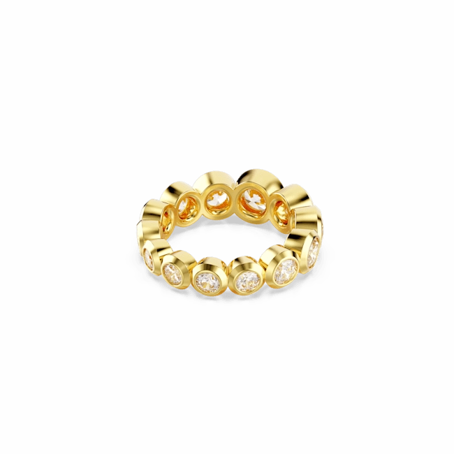 Swarovski Imber Ring Mixed round cuts White Gold-tone plated