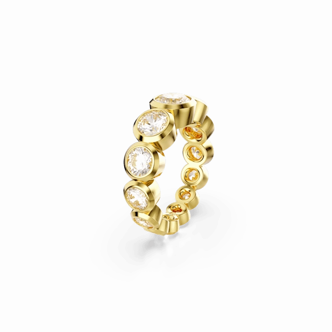 Swarovski Imber Ring Mixed round cuts White Gold-tone plated