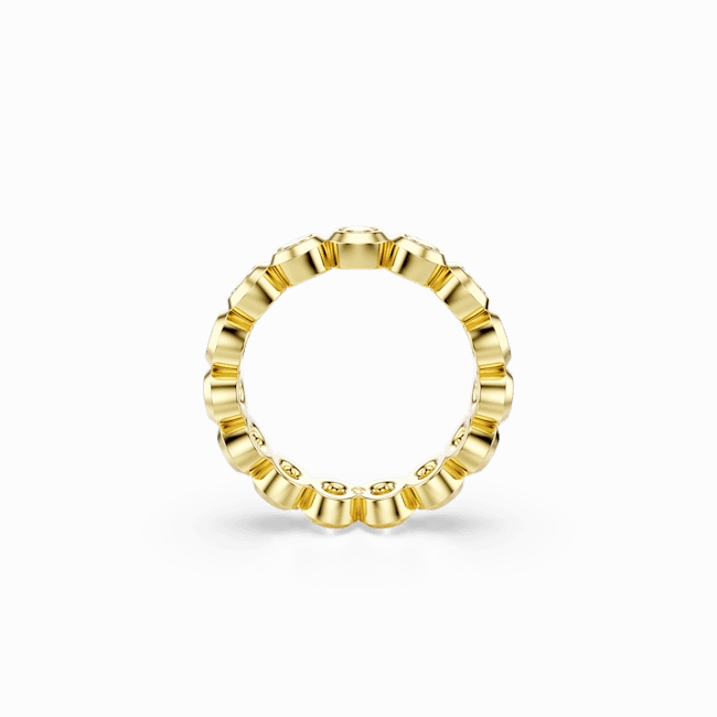 Swarovski Imber Ring Round cut White Gold-tone plated fashion-jewelry  