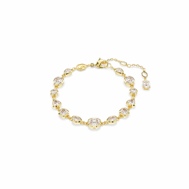 Swarovski Imber Tennis Bracelet Mixed Cuts White Gold-Tone Plated fashion-jewelry  