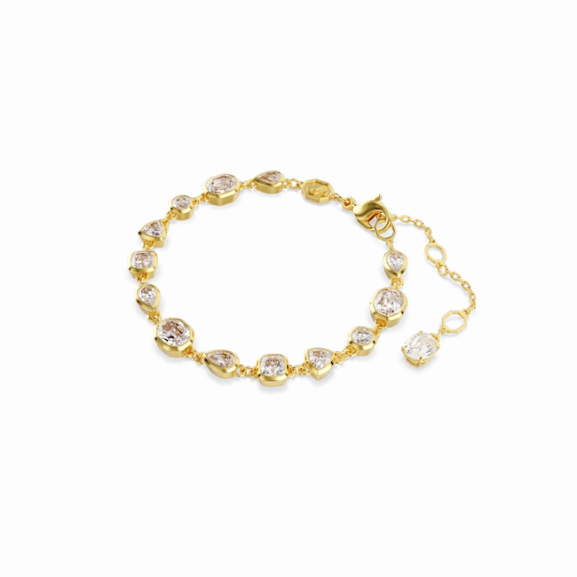 Swarovski Imber Tennis Bracelet Mixed Cuts White Gold-Tone Plated