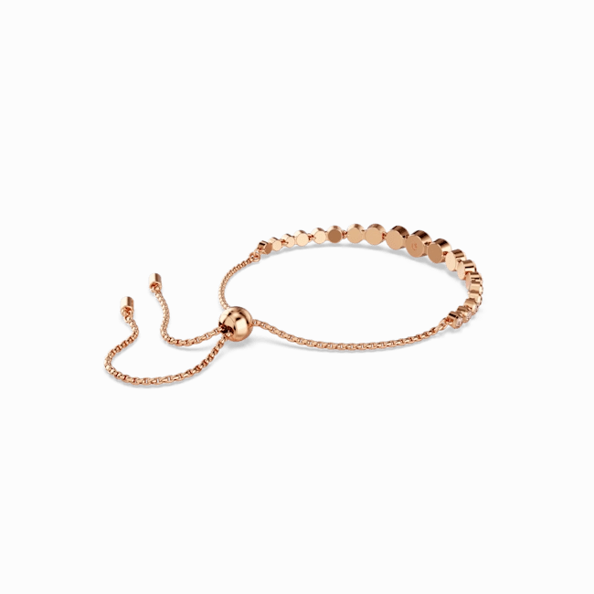 Swarovski Imber Tennis Bracelet Mixed Round Cuts Pink Rose Gold-Tone Plated