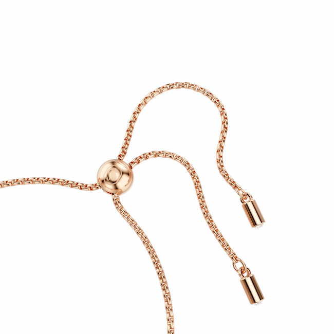 Swarovski Imber Tennis Bracelet Mixed Round Cuts Pink Rose Gold-Tone Plated
