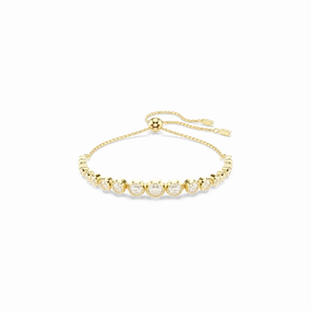 Swarovski Imber Tennis Bracelet Mixed Round Cuts White Gold-Tone Plated fashion-jewelry  