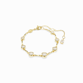 Swarovski Imber Tennis Bracelet Mixed Round Cuts White Gold-Tone Plated fashion-jewelry  