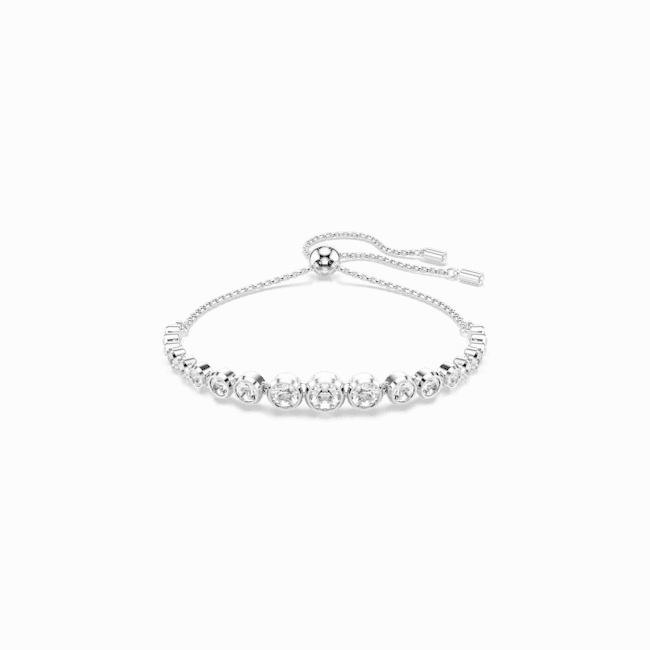 Swarovski Imber Tennis Bracelet Mixed Round Cuts White Rhodium Plated fashion-jewelry  