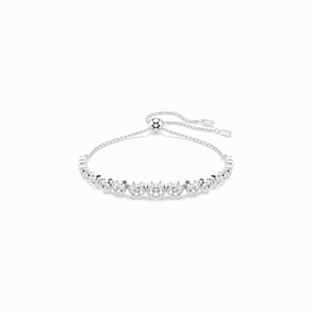 Swarovski Imber Tennis Bracelet Mixed Round Cuts White Rhodium Plated fashion-jewelry  