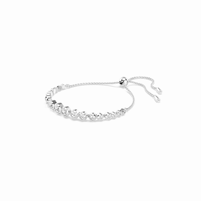 Swarovski Imber Tennis Bracelet Mixed Round Cuts White Rhodium Plated