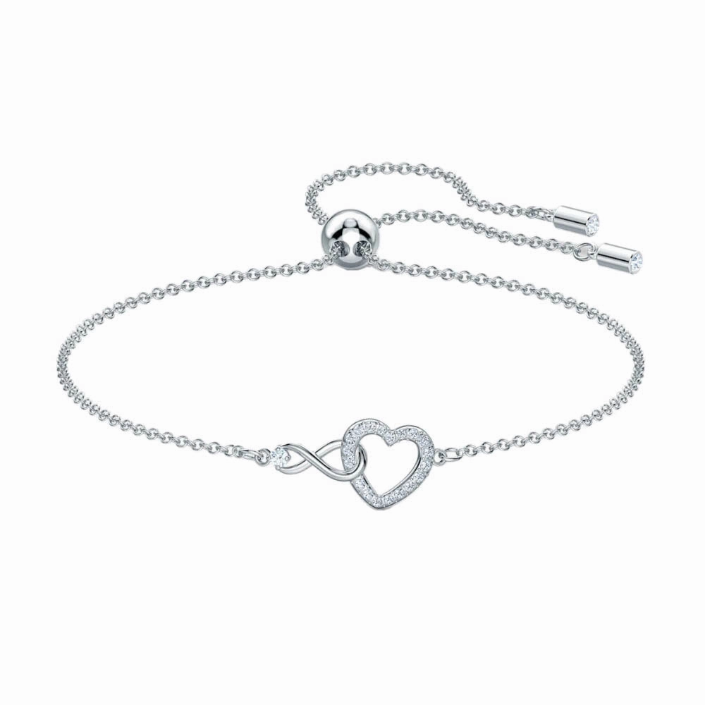 Swarovski Infinity Bracelet White Size M fashion-jewelry  