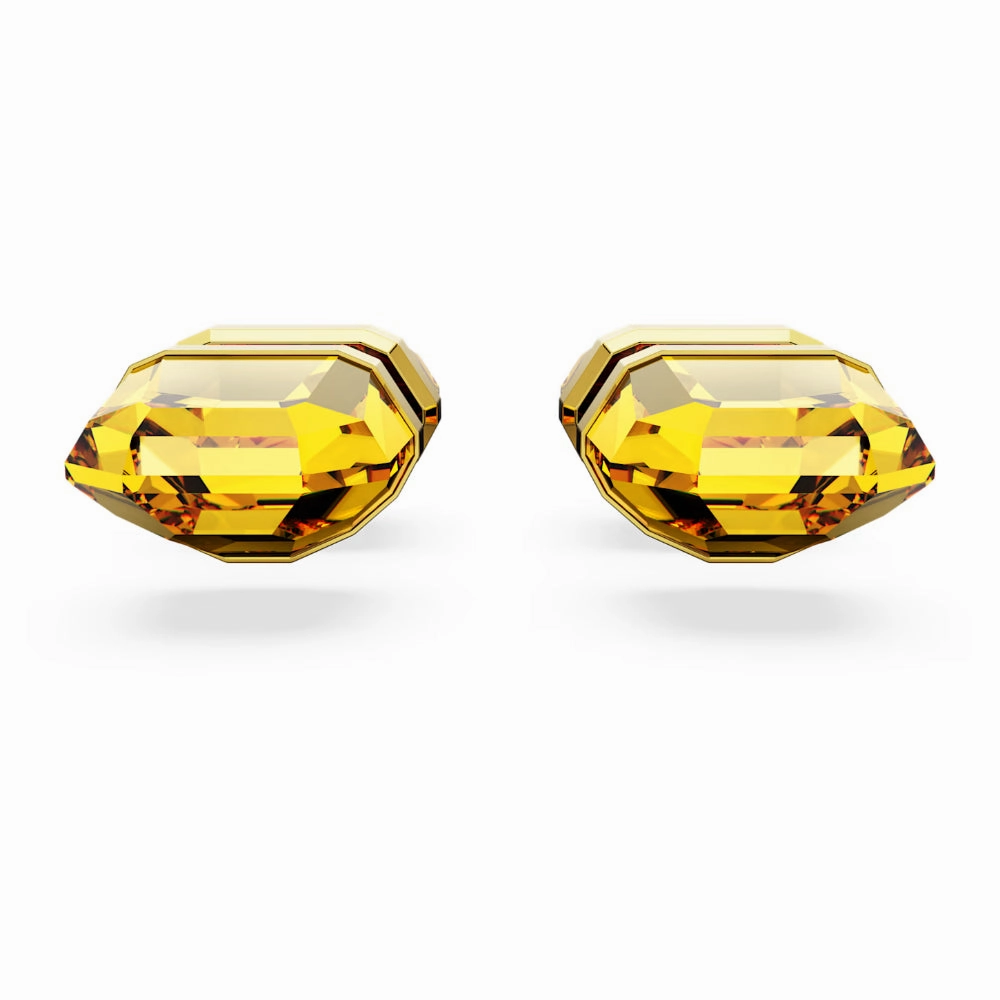 Swarovski Lucent stud earrings , Gold-tone plated