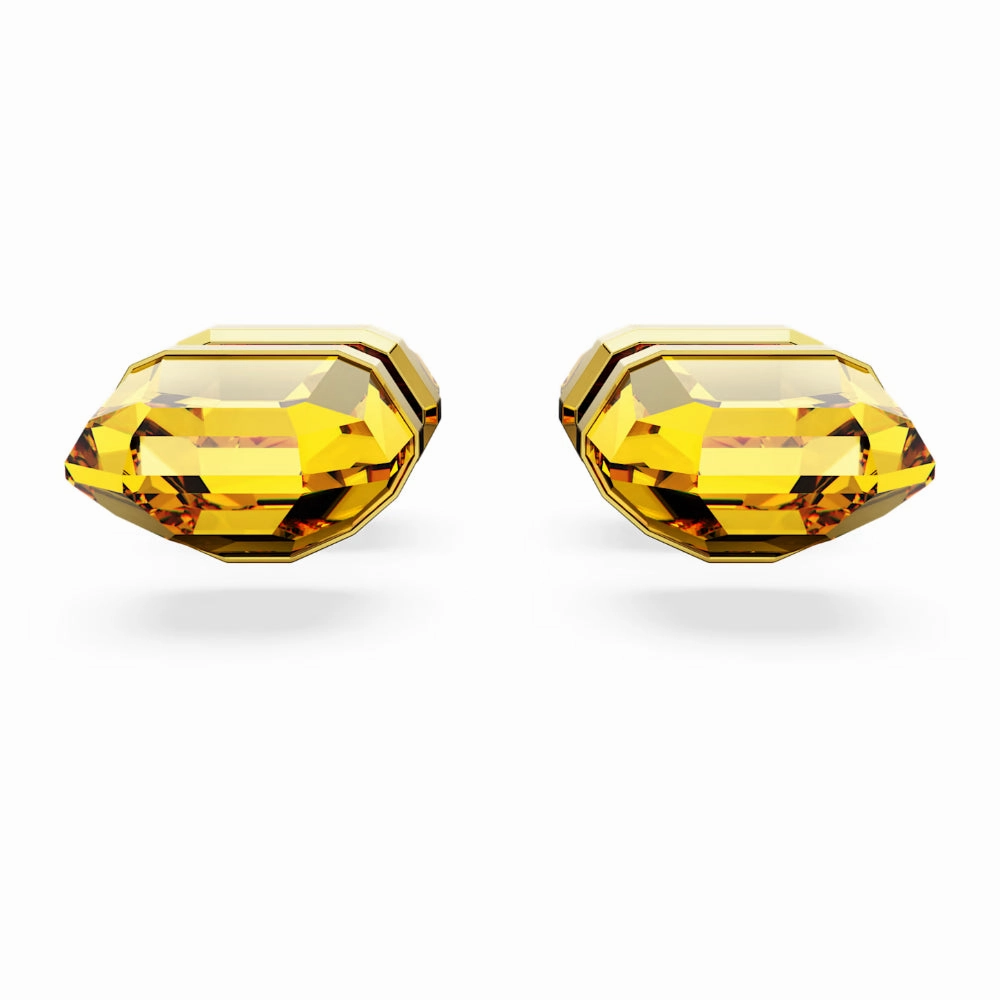 Swarovski Lucent stud earrings , Gold-tone plated