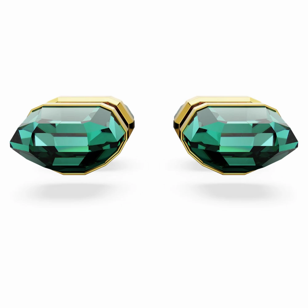 Swarovski Lucent stud earrings , Gold-tone plated 