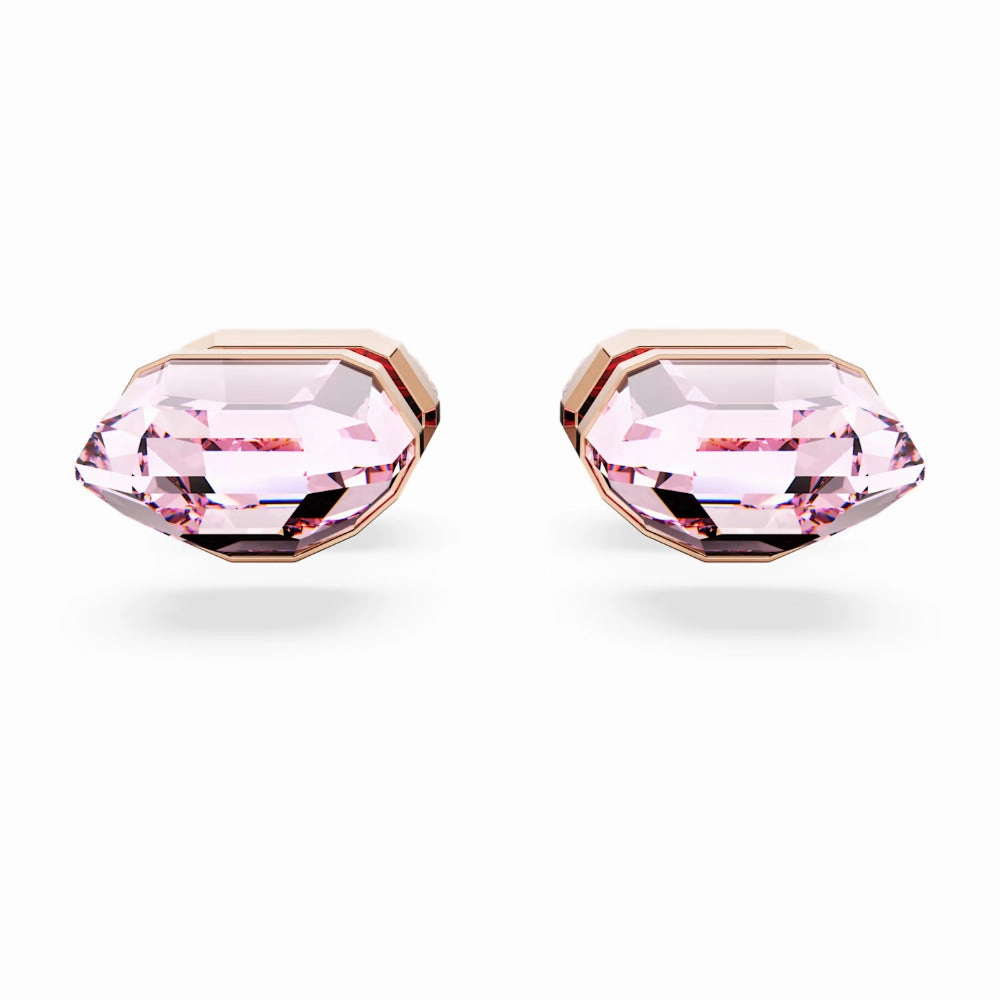 Swarovski Lucent stud earrings , Gold-tone plated