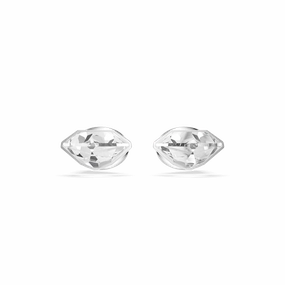 Swarovski Lucent Stud Earrings Pave, Spike, White, Rhodium plated fashion-jewelry  