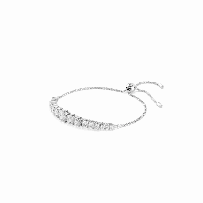 Swarovski Matrix Bracelet Gradient Of Round Cuts White Rhodium Plated