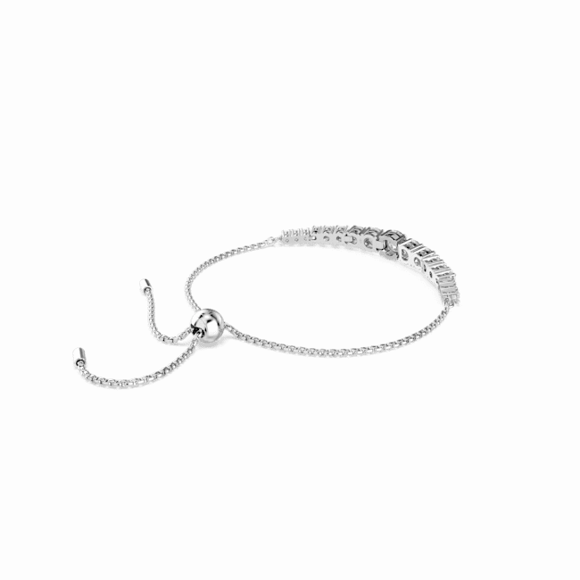 Swarovski Matrix Bracelet Gradient Of Round Cuts White Rhodium Plated