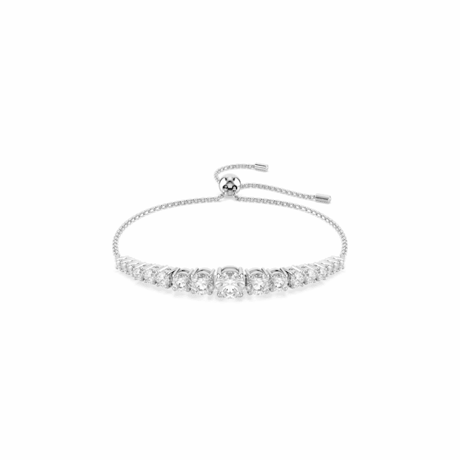 Swarovski Matrix Bracelet Gradient Of Round Cuts White Rhodium Plated fashion-jewelry  