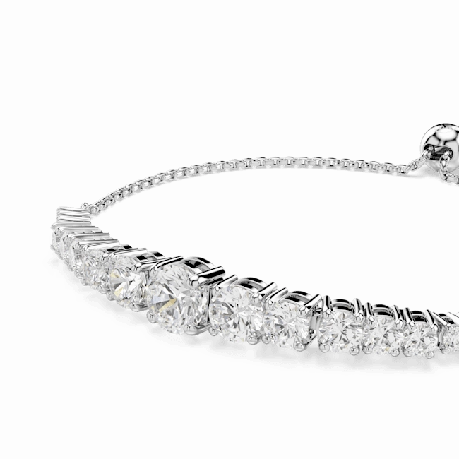 Swarovski Matrix Bracelet Gradient Of Round Cuts White Rhodium Plated