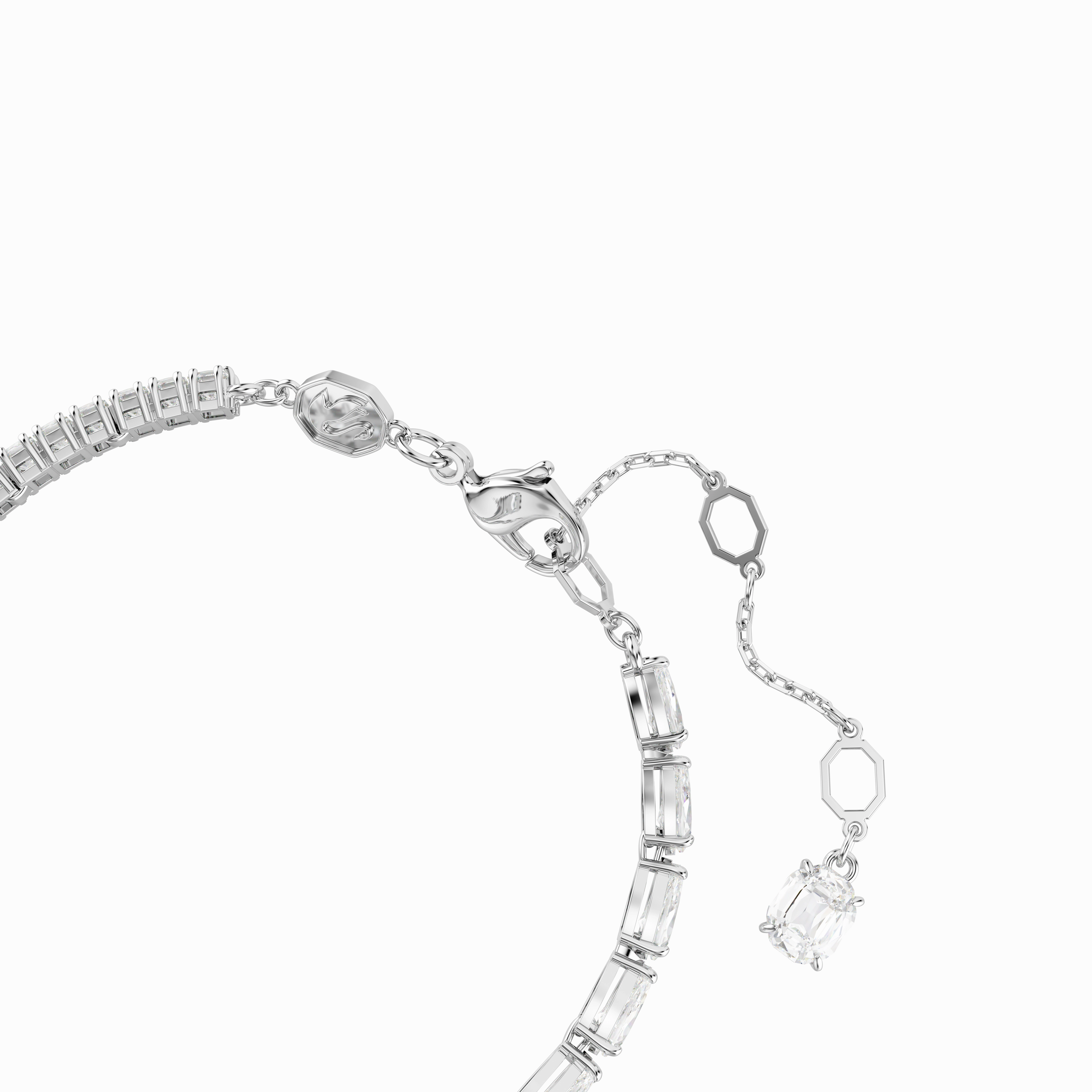 Swarovski Matrix Bracelet Mixed Cuts White Rhodium Plated