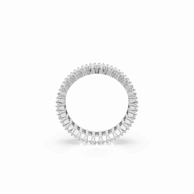 Swarovski Matrix Ring Baguette cut White Silver-tone finish fashion-jewelry  