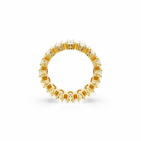 Swarovski Matrix Ring Oval cut White Gold-tone plated fashion-jewelry  