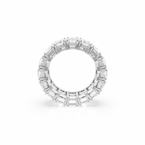 Swarovski Matrix Vittore Ring Baguette cut White Rhodium plated fashion-jewelry  