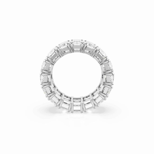 Swarovski Matrix Vittore Ring Baguette cut White Rhodium plated fashion-jewelry  