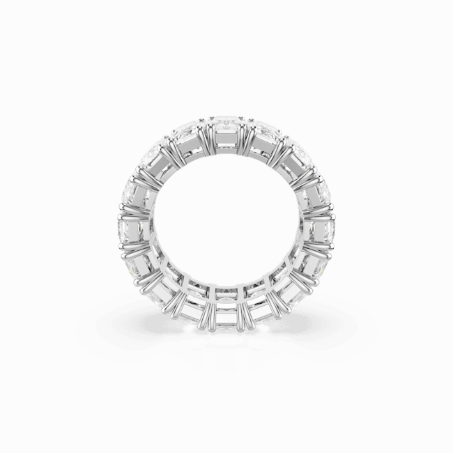 Swarovski Matrix Vittore Ring Baguette cut White Rhodium plated fashion-jewelry  
