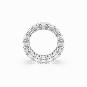 Swarovski Matrix Vittore Ring Baguette cut White Rhodium plated Size 50 fashion-jewelry  