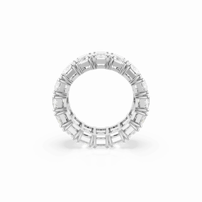 Swarovski Matrix Vittore Ring Baguette cut White Rhodium plated Size 58 fashion-jewelry  