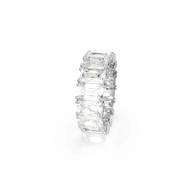 Swarovski Matrix Vittore Ring Baguette cut White Rhodium plated