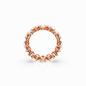 Swarovski Matrix Vittore Ring Pear cut White Rose gold-tone finish fashion-jewelry  