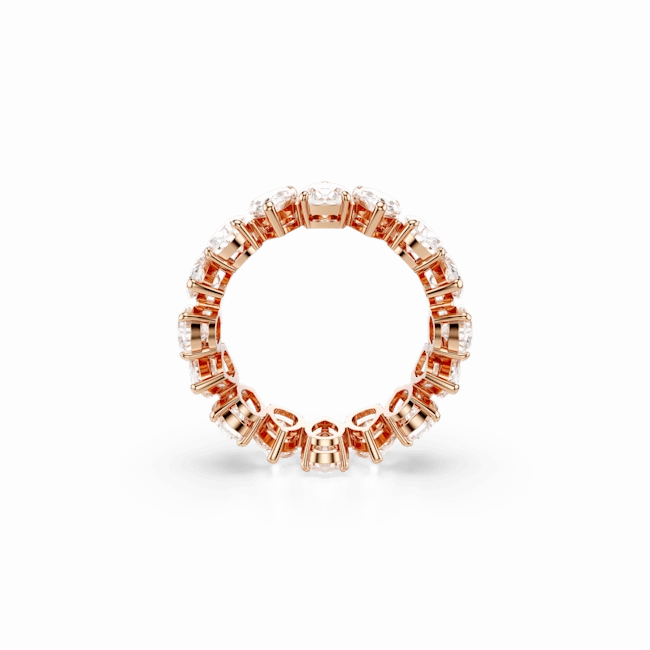 Swarovski Matrix Vittore Ring Pear cut White Rose gold-tone finish fashion-jewelry  