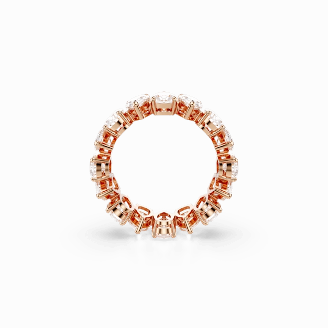 Swarovski Matrix Vittore Ring Pear cut White Rose gold-tone finish fashion-jewelry  