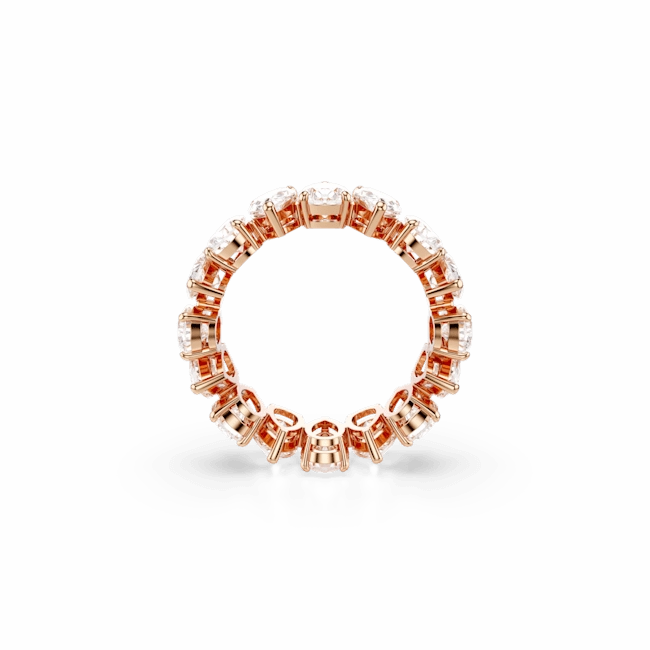 Swarovski Matrix Vittore Ring Pear cut White Rose gold-tone finish fashion-jewelry  