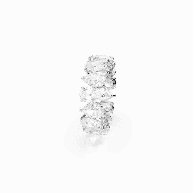 Swarovski Matrix Vittore Ring Pear cut White Silver-tone finish