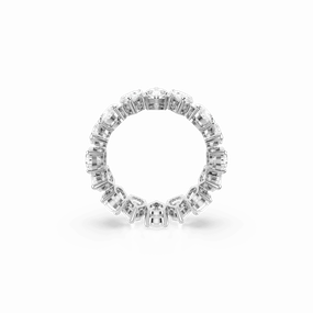 Swarovski Matrix Vittore Ring Pear cut White Silver-tone finish fashion-jewelry  