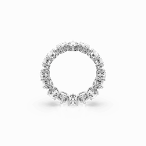 Swarovski Matrix Vittore Ring Pear cut White Silver-tone finish fashion-jewelry  