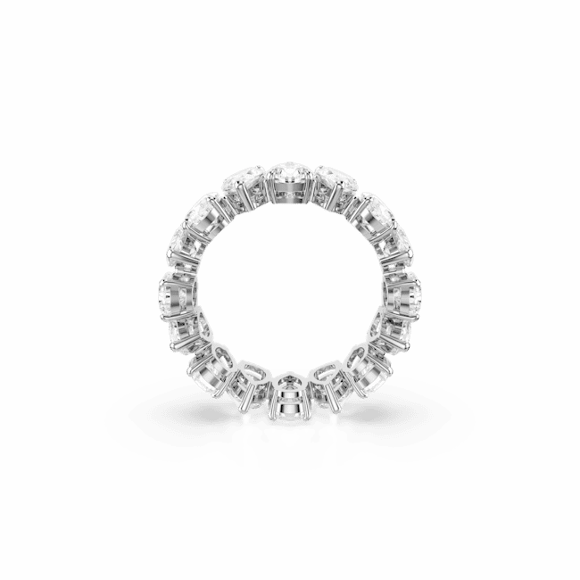 Swarovski Matrix Vittore Ring Pear cut White Silver-tone finish fashion-jewelry  