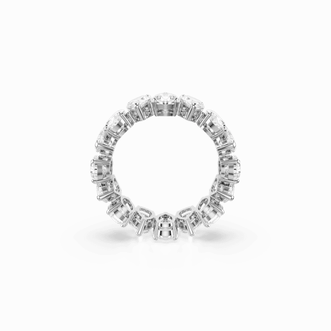 Swarovski Matrix Vittore Ring Pear cut White Silver-tone finish fashion-jewelry  